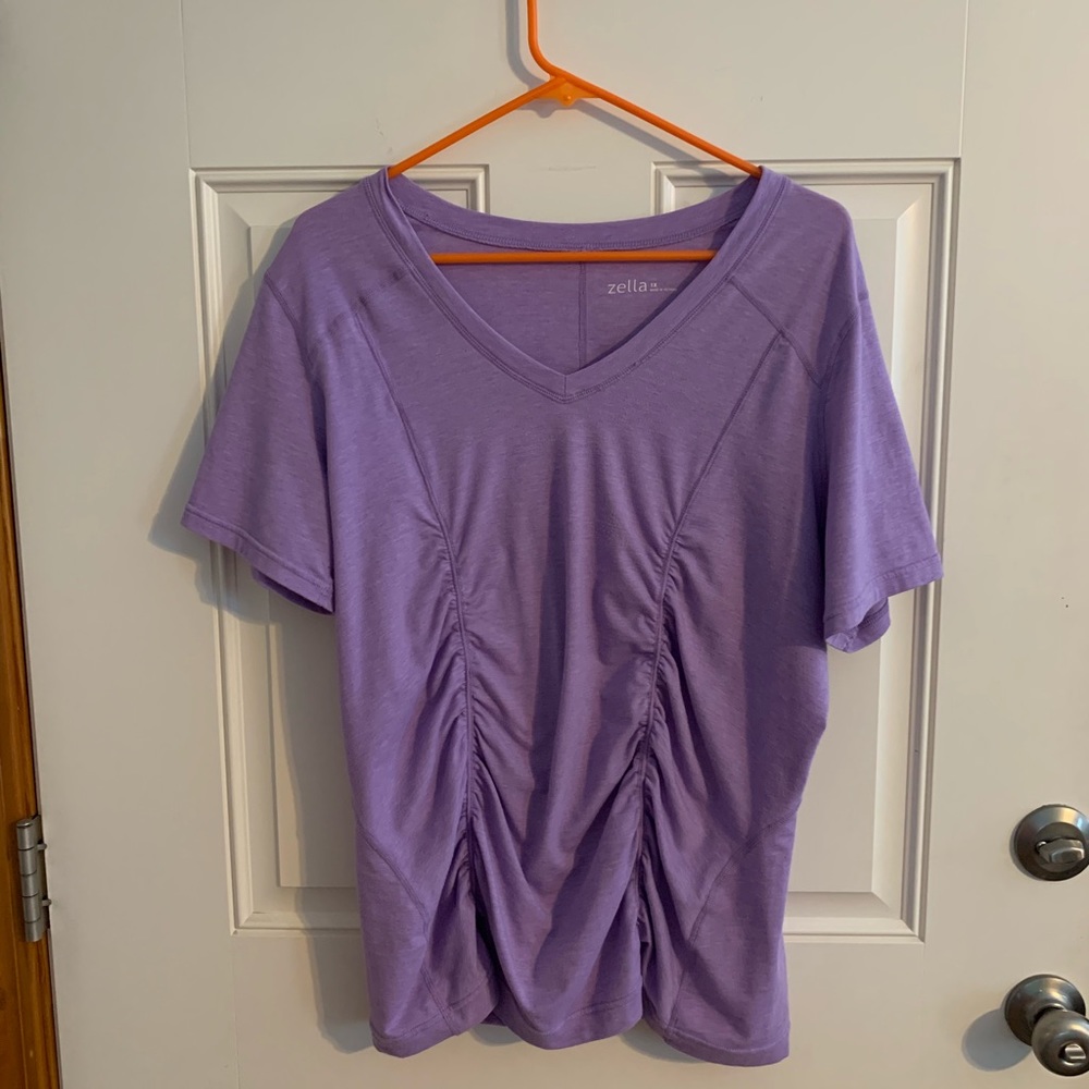 Zella ruched workout T-shirt